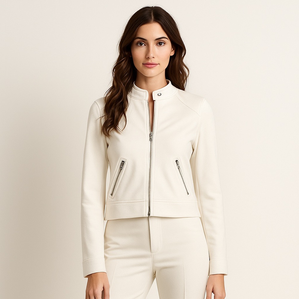 Banana Republic Cream Knit Jacket